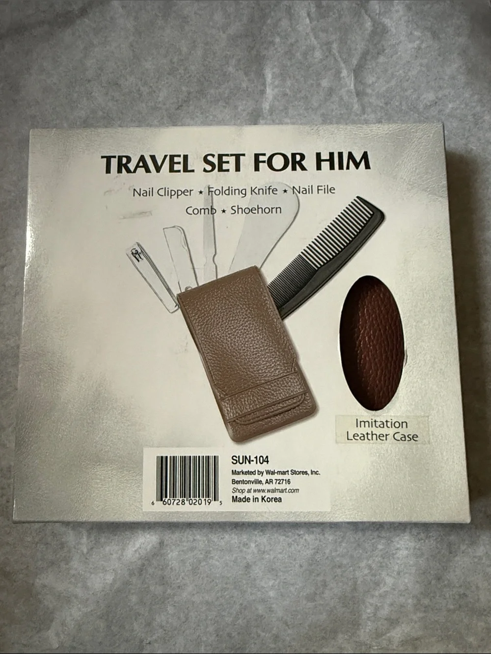 New in box Men's Travel Grooming Kit. Has never been removed.